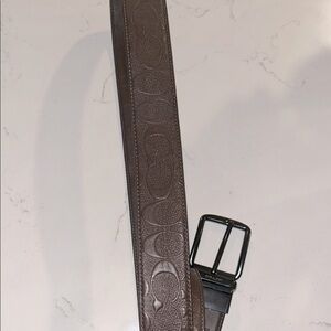 Coach Brown Leather Belt